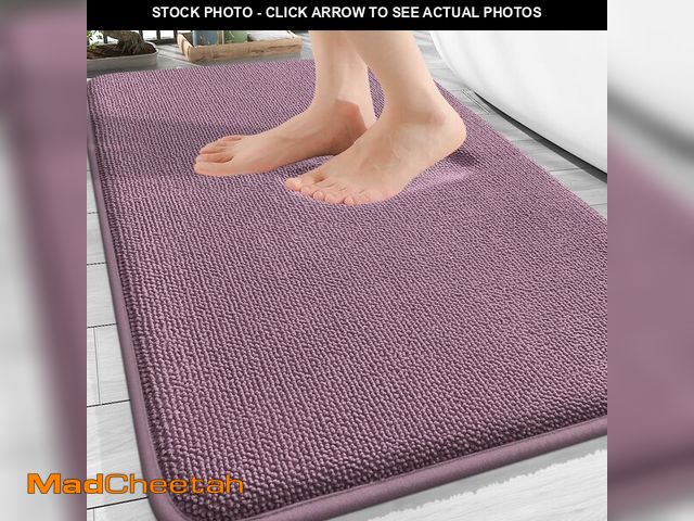 Lot 74-13546764 - OLANLY Thick Memory Foam Bath Mat Rug 30x20, Extra Soft Absorbent Bathroom Rug, Quick Dry Bath Mats,...