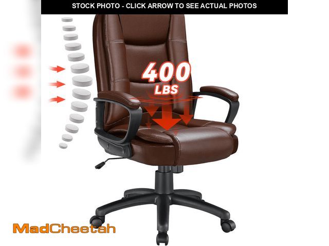 Lot 74-13817322 - Waleaf Home Office Chair, 400LBS 8Hours Heavy Duty Design, Ergonomic High Back Cushion Lumbar Back S...