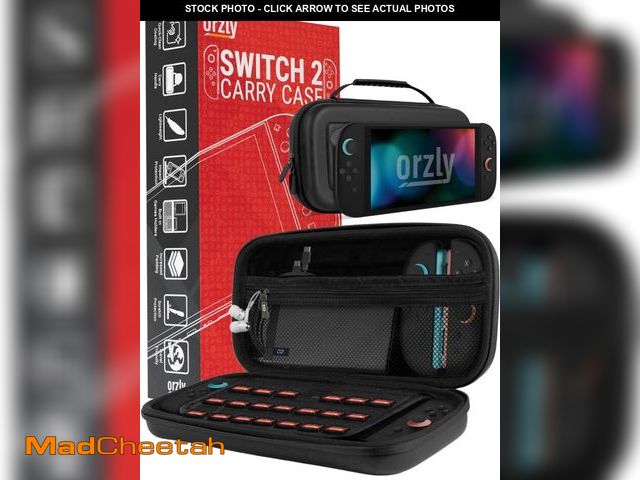 Lot 74-12440521 - Orzly Case for Nintendo Switch 2 Protective Travel Carry Case with Screen Padding, Game Cards &amp; ...