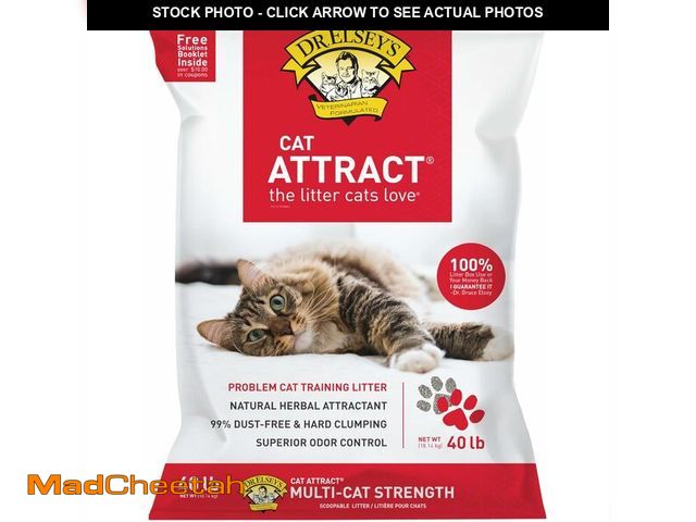 Lot 74-13844478 - Dr. Elsey's Premium Clumping Cat Litter - Cat Attract - 99% Dust-Free, Low Tracking, Hard Clumping, ...