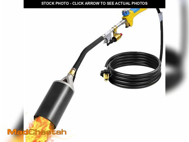 Lot 74-12799585 - Propane Torch ,Blow Torch,Heavy Duty,High Output 500,000 BTU,Flamethrower with Turbo Trigger Push Bu...