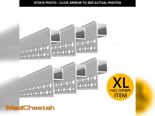 Lot 74-12786225 - Besseto Plaster-in LED Channel 6 Pack 6.6FT/2 Meter Trim Edge LED Strip Aluminum Channel,Trimless Re...