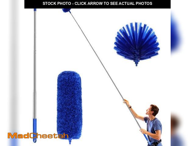 Lot 74-14215811 - ZZ LAZYCOTTAGE Cobweb Duster with ExtensionPole, Washable Cleaning Duster Kit with 2 DusterHeads, Co...