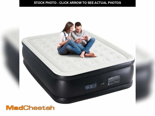 Lot 74-12888553 - ZUNMOS Queen Air Mattress, 18" H Portable Low Noise Colchone Inflable with Built in Pump, Maximum We...