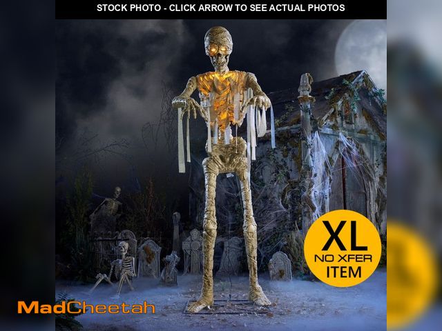 Lot 74-14591863 - Home Accents Holiday 11 FT Grave &amp; Bones Giant-Sized LED Mummy 26SV25456 - UNUSED