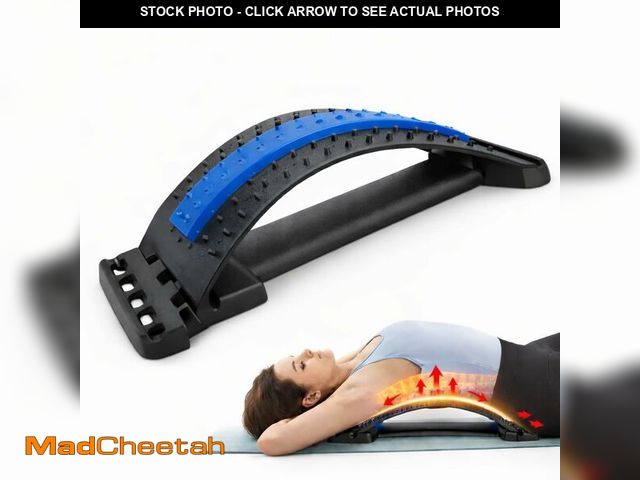 Lot 74-13957551 - Adjustable Lower Back Stretcher with 3 Height Levels Ã¢â¬â Lumbar Support &amp; Back Pain Relief ...