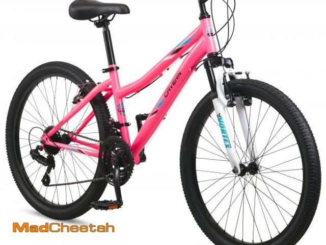 Lot 74-12164735 - Pacific Cavern Mountain Bike, Pink, 20 Inch Bike for Kids Ages 7-13, 7 Speed, Durable Steel Frame, S...
