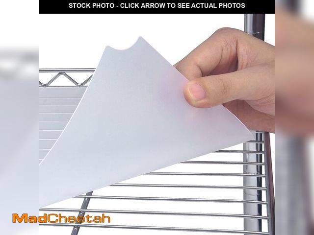 Lot 74-14284302 - Slendor Wire Shelf Liner 18" x 48" Value Pack of 5 Flat Heavy Duty Waterproof Non-Adhesive Industria...