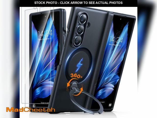 Lot 74-13575539 - TORRAS 360 Spin Magnetic Stand for Galaxy Z Fold 7 Case, MIL-Grade Hinge Protection, Fit for Magsafe...