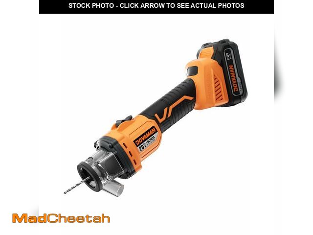 Lot 74-12215067 - DOVAMAN 20V Max Brushless Drywall Cut-Out Tool, Up to 98% Dust Collection with Dust Shroud, 30,000 R...