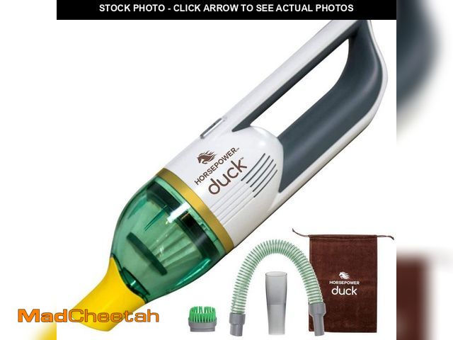 Lot 74-12783667 - *MISSING CHARGER* HORSEPOWER Duck Compact Cordless Bagless Vacuum, Gold Edition, Ultra-Powerful Upgr...