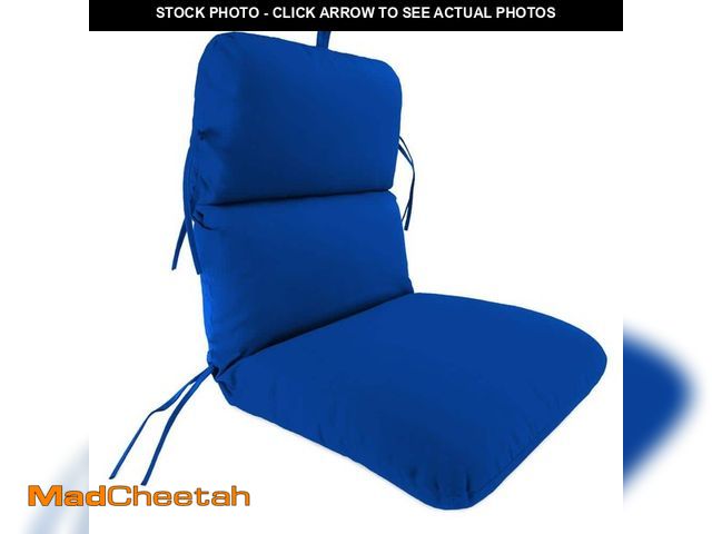 Lot 74-12558443 - Jordan Manufacturing 22 in. L x 45 in. W x 5 in. H Outdoor Dining Chair Cushion in Sunbrella Canvas ...