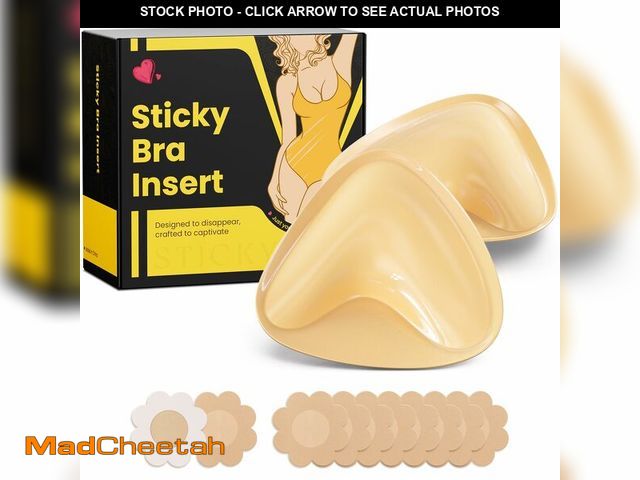 Lot 74-14379636 - DesirTop Double Sided Sticky Bra Push Up, Invisible Bra Pad Inserts for Large Breasts, Adhesive Bra ...