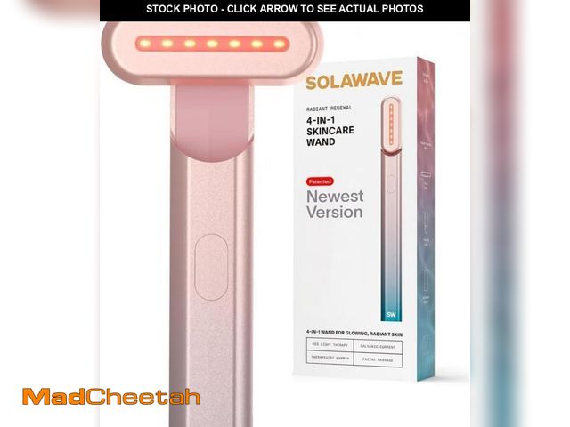 Lot 74-12242252 - Solawave 4-in-1 Skinware Wand - Upgraded Radiant Renewal with Facial Massager, Red Light, Galvanic C...
