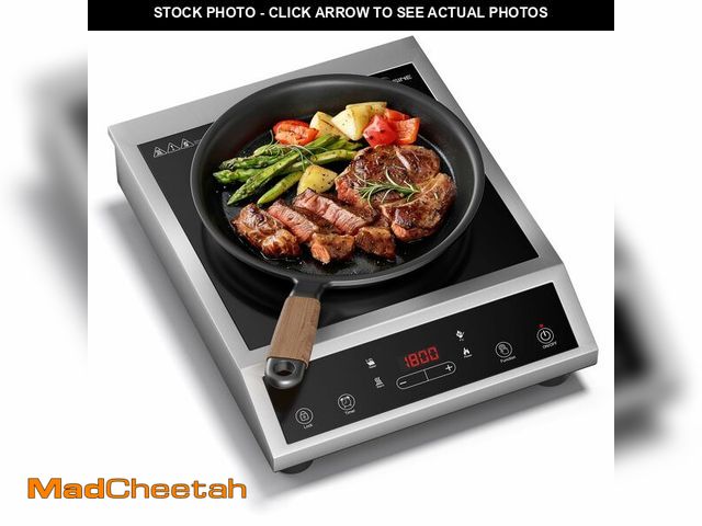 Lot 74-14600164 - VoltCuisine 1800W Induction Cooktop, Single Burner Electric Stove with Dual IGBT Control, 10 Power &...
