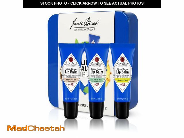 Lot 74-13961803 - Jack Black Intense Therapy Lip Balm, 0.25-Oz. Trio Ã¢â¬â SPF 25 Sun Protection, Lip Moisturizer, ...