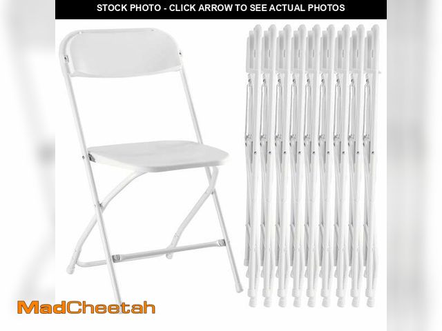 Lot 74-12834524 - MCQ 10-Piece Folding Chair Set with Non-Slip Feet, 330 lbs. Weight Capacity, for Home and Office Use...