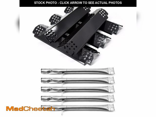 Lot 74-14267799 - Grillfired Replacement Parts for Nexgrill 720-0888S 720-0830X, 5 Pack Flame Tamer and Burners Replac...
