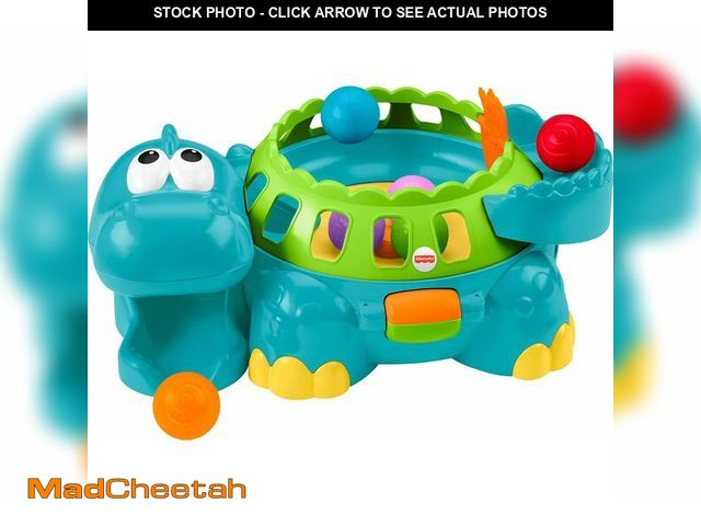 Lot 74-12827781 - Fisher-Price Baby Crawling Toy, Poppity Pop Musical Dino Ball-Popper with Sounds for Infants Ages 6+...