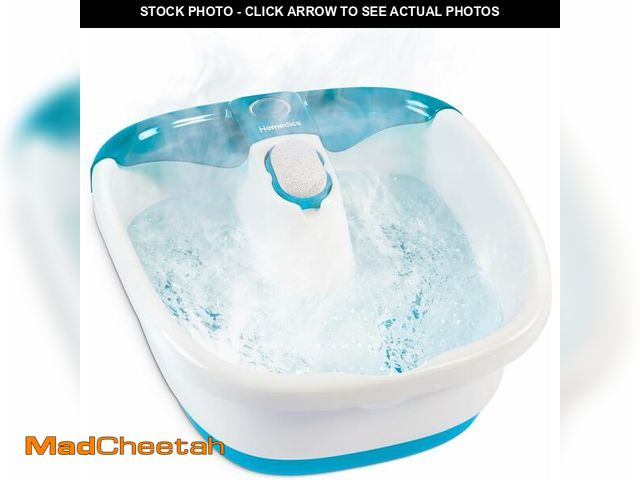 Lot 74-13042136 - Homedics Bubble Mate Foot Spa, Toe Touch Controlled Foot Bath with Invigorating Bubbles and Splash P...