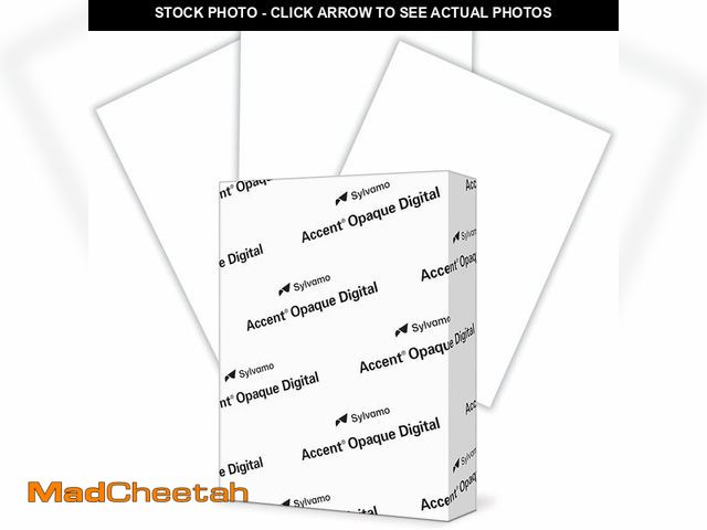 Lot 74-13213694 - Accent Opaque White Printer Paper, 8.5" x 11" 40lb Bond/100lb Text Copy Paper, 250 Sheets (1 Ream) -...