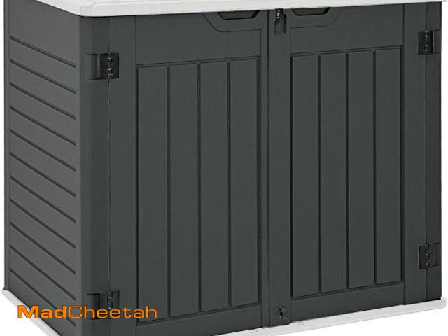 Lot 74-12098656 - YITAHOME Outdoor Horizontal Storage Sheds w/o Shelf, Weather Resistant Resin Tool Shed, Multi-Openin...