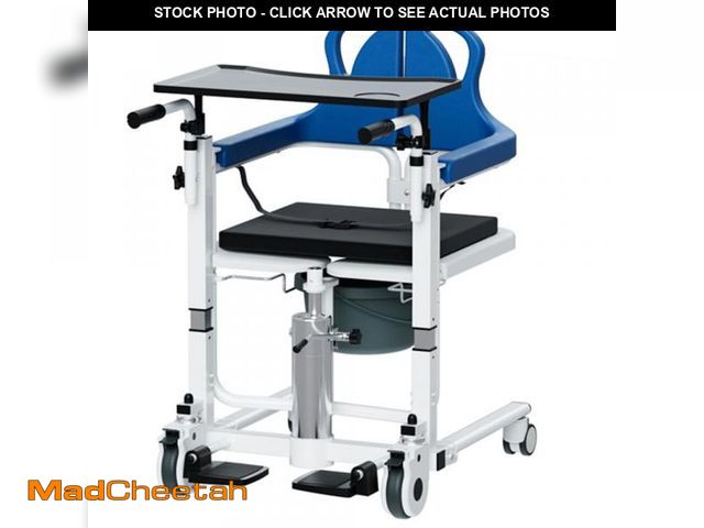 Lot 74-12284175 - Hydraulic Patient Lift Nursing Chair 4 in 1 Shower Chair Transport Wheelchair 180ÃÂ° Open &amp; Clo...
