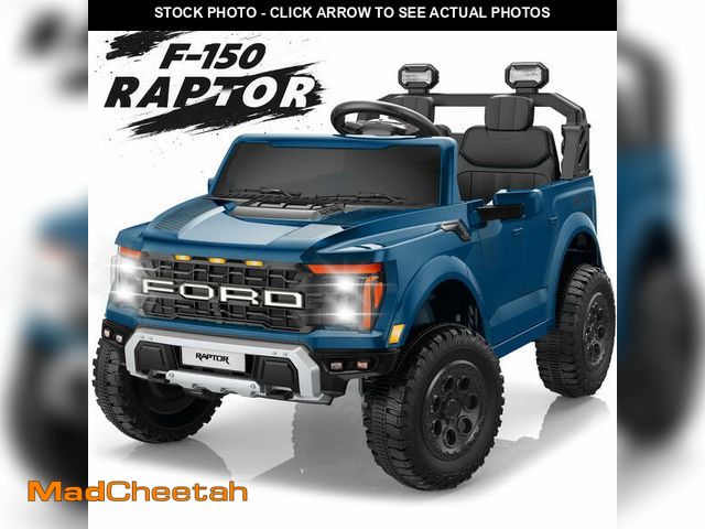 Lot 74-14072041 - iYofe 24V 2 Seater Licensed Ford F-150 Raptor Powered Ride-On Truck with Remote &amp; Safety Belt, B...