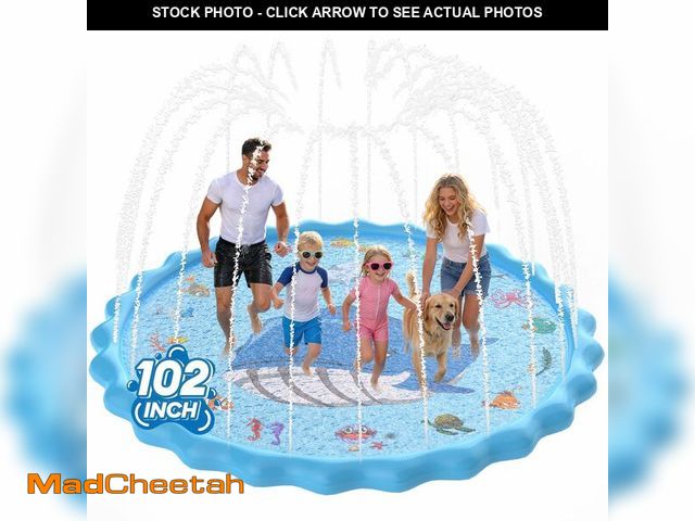 Lot 74-14206696 - BerrysParadise 102" Splash Pad, Sprinkler &amp; Splash Play Mat Toys for Kids Water Toys, Inflatable...