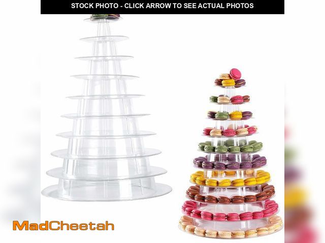 Lot 74-12587825 - 10 Tier Round Macaron Tower Macaron Stand to Hold 230 Macarons - UNUSED