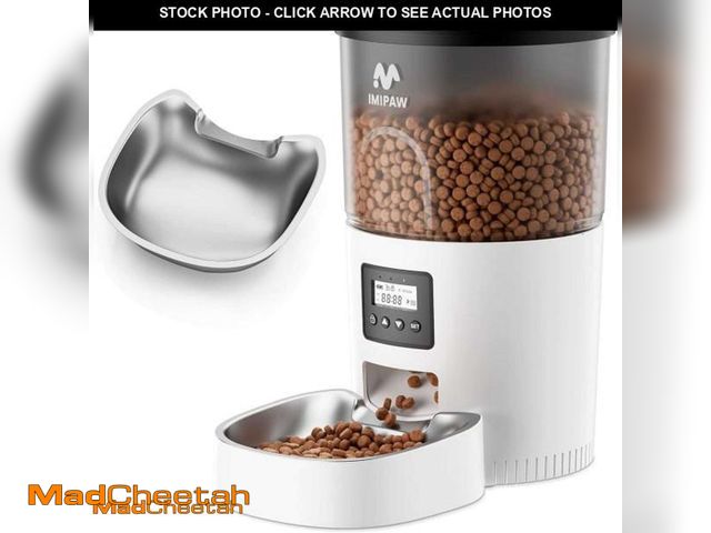 Lot 74-11551558 - IMIPAW Automatic Cat Feeder, 3L Timed Pet Dry Food Dispenser with Clog-Free Design, Auto Feeder for ...