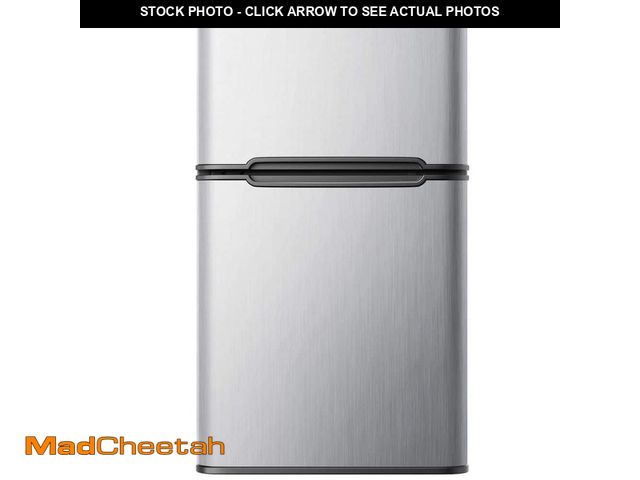 Lot 74-13561143 - SIMZLIFE 20 in. 3.2 cu. ft. Mini Refrigerator in Silver with Compact Freezer, 7-Temperature Control ...