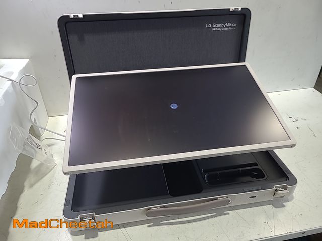 Lot 74-12170803 - LG 27-Inch StanbyME Go Portable Smart 1080P Touch Screen (27LX5QKNA, 2023 Model), Calming Beige - UN...