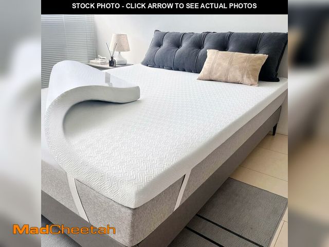 Lot 74-12450254 - Airensky 2 Inch Memory Foam Mattress Topper,Cooling Gel Infused High Density Twin(39"x75") Topper wi...