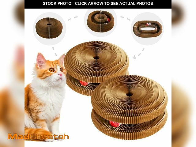 Lot 74-14329899 - 2 Pack Kitty Cat Toy, Cat Scratchers for Indoor Cats, Magic Organ Foldable Cardboard Cat Scratcher, ...