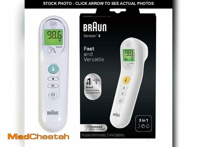 Lot 74-12860283 - Braun No Touch 3-in-1 Digital Thermometer, FSA &amp; HSA Eligible, BNT100US, White - UNUSED