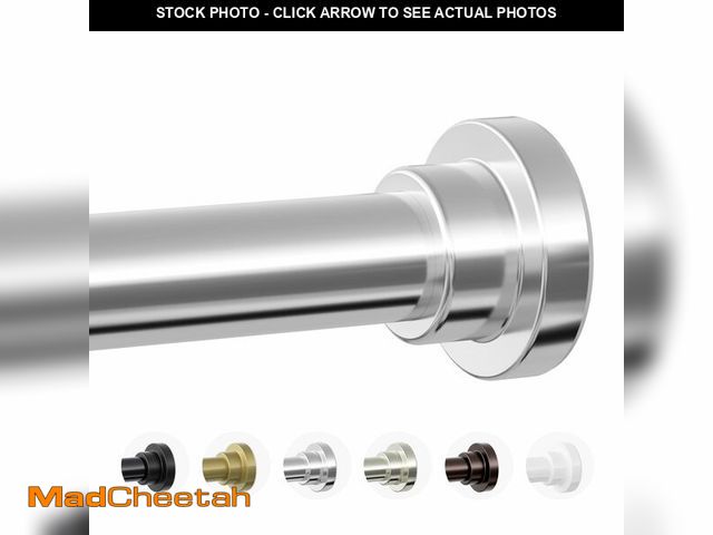 Lot 74-12714644 - Mcrbeay Shower Curtain Rod, 1" Diameter Heavy Duty Tension Shower Rod, Non Slip Adjustable 28-74 inc...