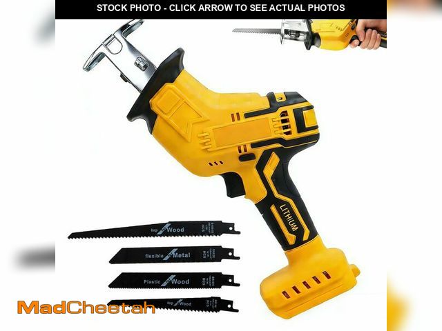 Lot 74-14058224 - Cordless Reciprocating Saw for Dewalt 20V Max Battery, Power Recipro Saw, 0-3500 SPM Variable Speed,...