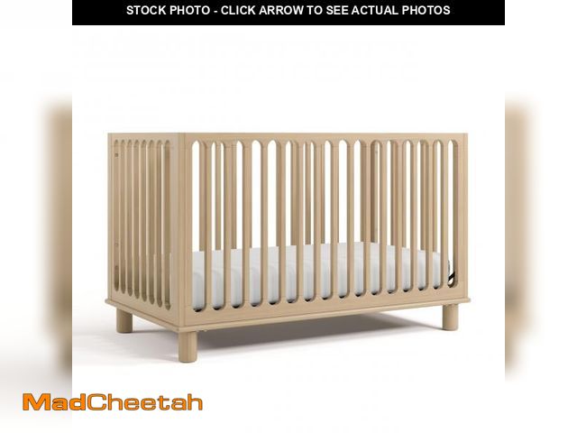 Lot 74-12389723 - Storkcraft Sicily Grow-with-Me Convertible Crib with Toddler Rail Included (Driftwood) Ã¢â¬â GREE...