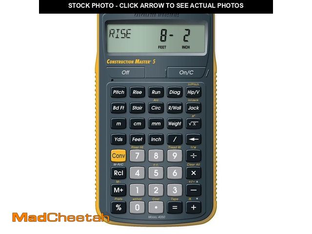 Lot 74-12672593 - Calculated Industries Construction Master 5 Calculator - UNUSED