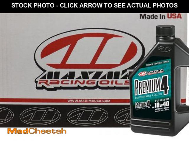 Lot 74-12154565 - Maxima CS349128-4PK Premium4 10W-40 Motorcycle Engine Oil - 1 Gallon, (Case of 4) - UNUSED