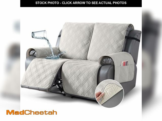 Lot 74-14053420 - TAOCOCO 100% Waterproof Oversized Loveseat Recliner Cover, Non Slip Split Couch Covers for Reclining...