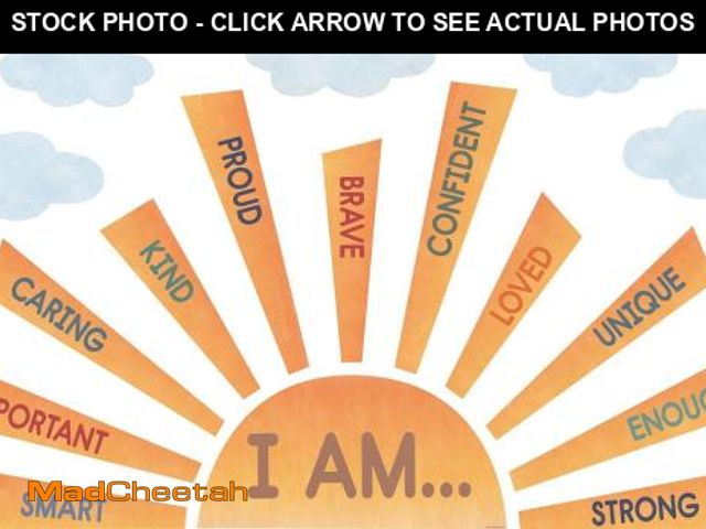 Lot 74-12367827 - Teacher Created Resources Moving Mountains Road Trip Sun Positive Affirmations Bulletin Board (TCR92...