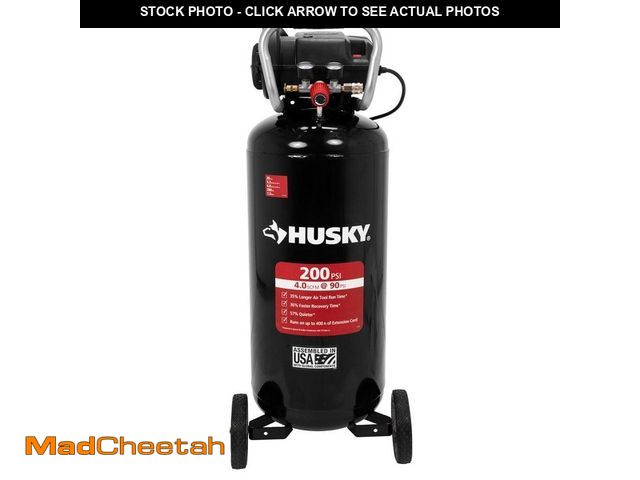 Lot 74-12558389 - Husky 20 Gal. 200 PSI Oil Free Portable Vertical Electric Air Compressor - UNUSED
