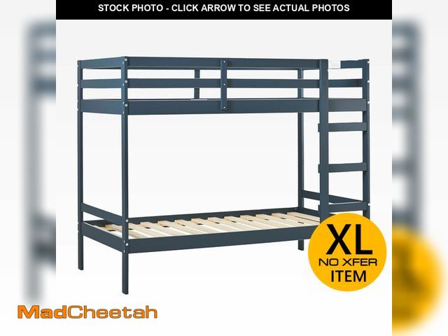Lot 74-12634475 - Walker Edison Modern Twin-Size Children's Bed Frame Bedroom, Twin-Size, Midnight Navy - UNUSED