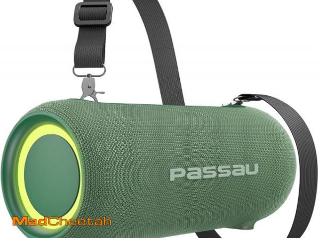 Lot 74-12126293 - Passau Portable Bluetooth Speakers 40W Peak Loud Stereo Sound, Passive Radiators-Deep Bass, All Day ...