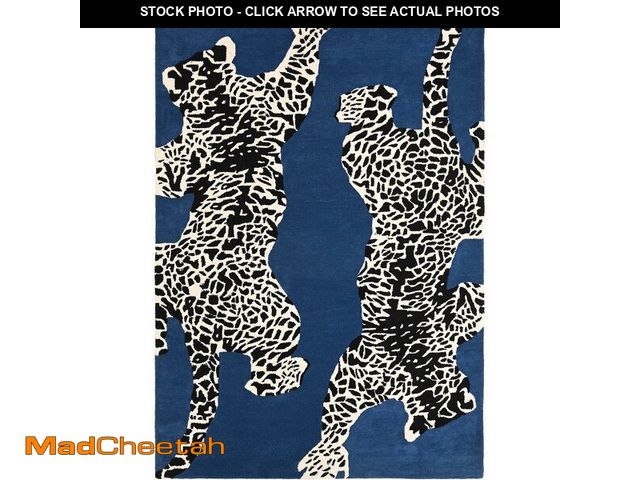 Lot 74-13117843 - Restoration and Renovation Climbing Jaguar Modern Handmade Wool Rug for Living Room, Bedroom and Din...