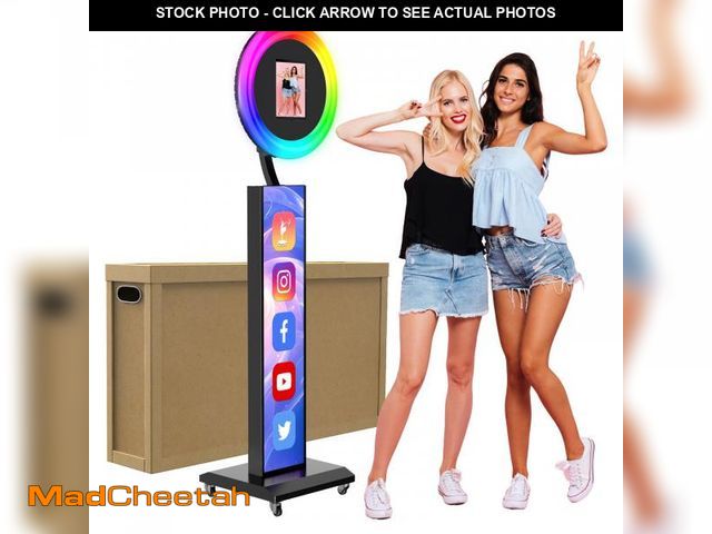 Lot 74-12160779 - JIYANG Portable Photo Booth Compatible with Ipad 12.9in 11in 10.9in 10.2in,Photo Booth Machine with ...