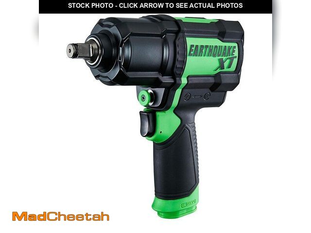 Lot 74-14082134 - HFT EARTHQUAKE 12 In. Composite Xtreme Torque Air Impact Wrench, Green EARTHQUAKE XT Professional Gr...