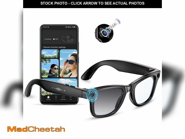 Lot 74-13245645 - Mingtawn AI Smart Glasses 4K HD Camera, BT Call, 800W Anti-Shake Camera Glasses with Video Recording...